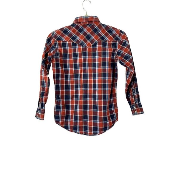 Wrangler Retro Premium Girl's 10-12 Long Sleeve Plaid Shirt - Picture 2 of 6